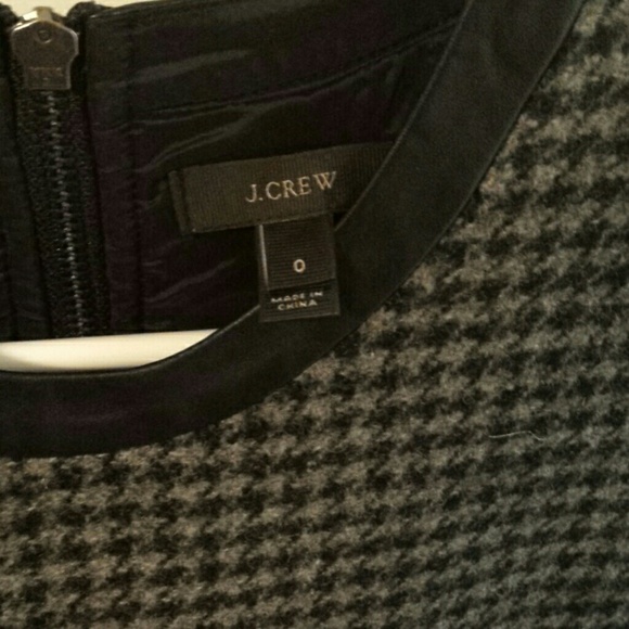 J. Crew mixed houndstooth dress size 0 - Picture 3 of 4